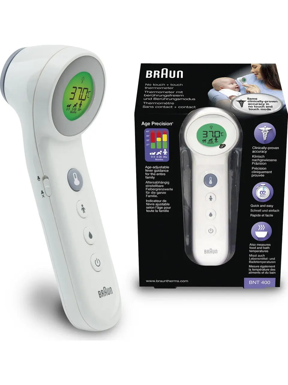 Braun BNT 400 Alından Temassız Ateş Ölçer Lento Medikal