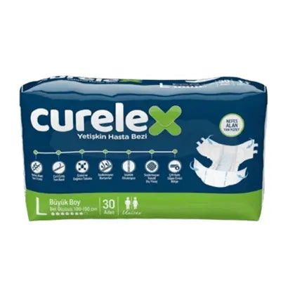 Curelex Yetişkin Hasta Bezi Large 30 Lu Lento Medikal