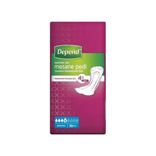 Depend Kadın Mesane Pedi Ekstra 10 lu Lento Medikal