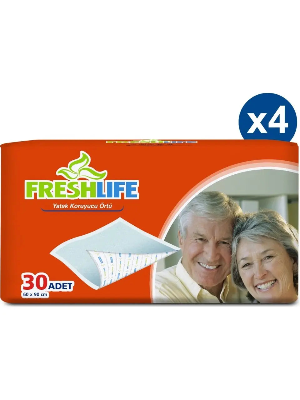 Freshlife Yatak Koruyucu Örtü 60X90 cm 30X4 (120 Adet) Lento Medikal