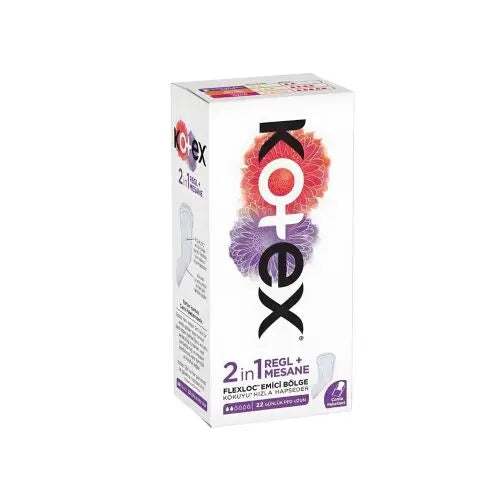 Kotex 2IN1 Ekstra Uzun Günlük 22'Li Ped Lento Medikal