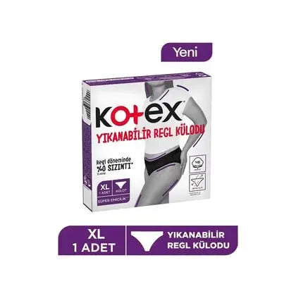 Kotex Yıkanabilir Regl Külodu XL Beden Lento Medikal