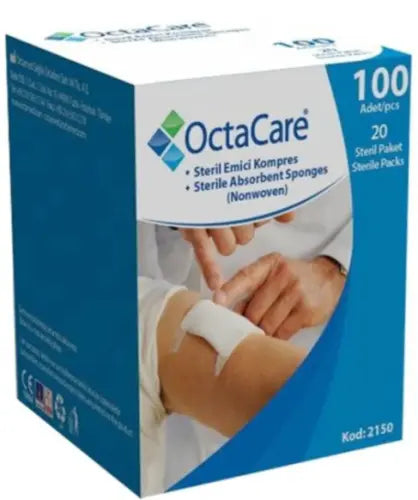 OCTACARE STERİL GAZ KOMPRES 7,5*7,5 100 LÜ SPANÇ Lento Medikal