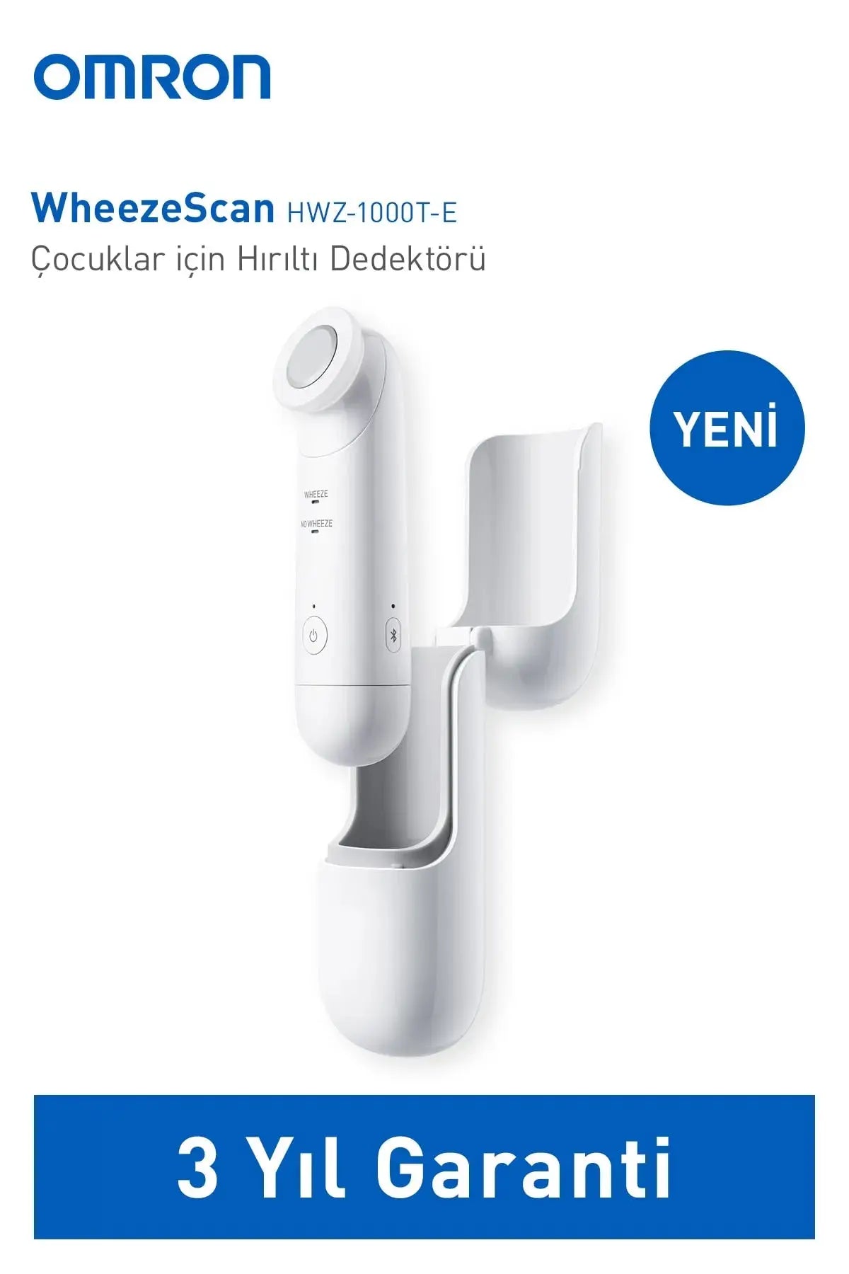 Omron WheezeScan Çocuklar İçin Hırıltı Dedektörü HWZ-1000T-E Lento Medikal