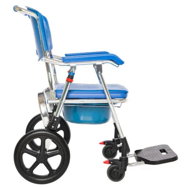 Römer R402 Mavi Tekerlekli Banyo Tuvalet Sandalyesi Lento Medikal