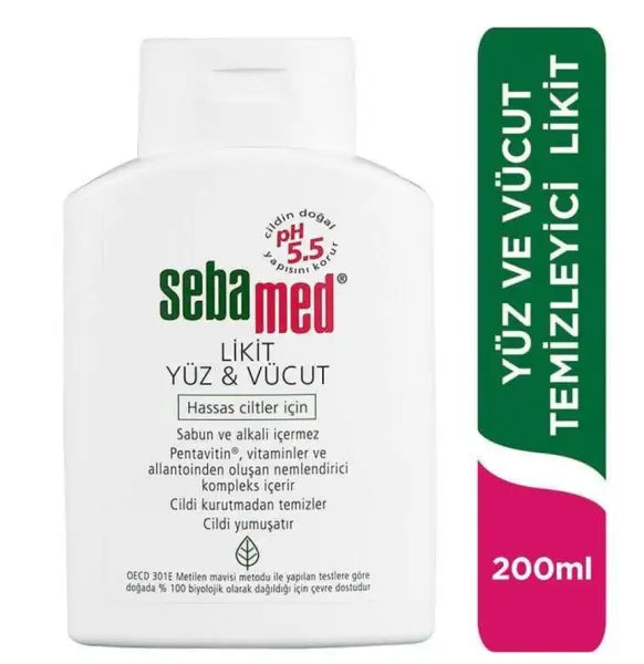 Sebamed Likid Yüz ve Vücut Temizleyici 200ml Lento Medikal