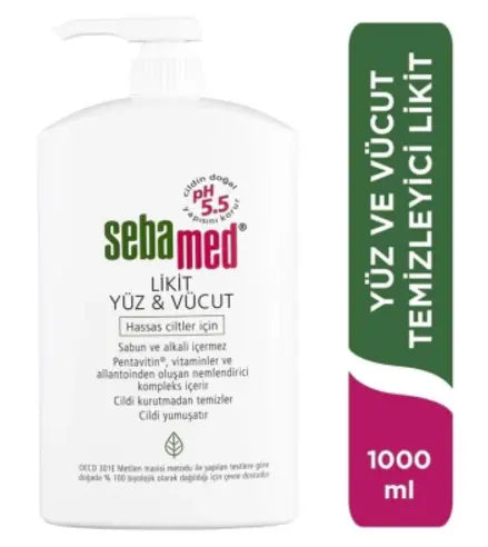 Sebamed Likit Yüz ve Vücut Temizleyici 1000 ml Lento Medikal