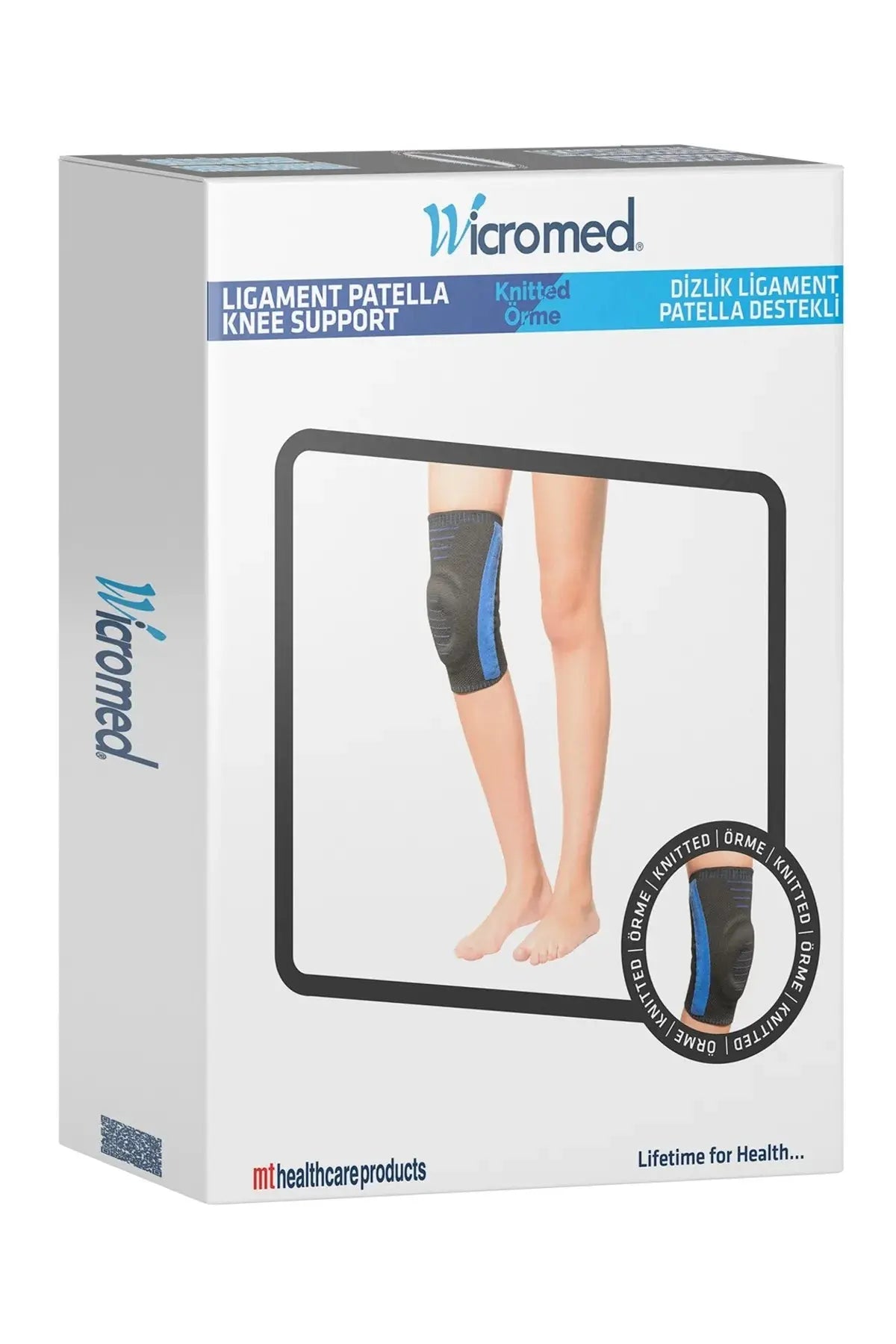 Wicromed Ligament ve Patella Destekli Örgü Dizlik Lento Medikal