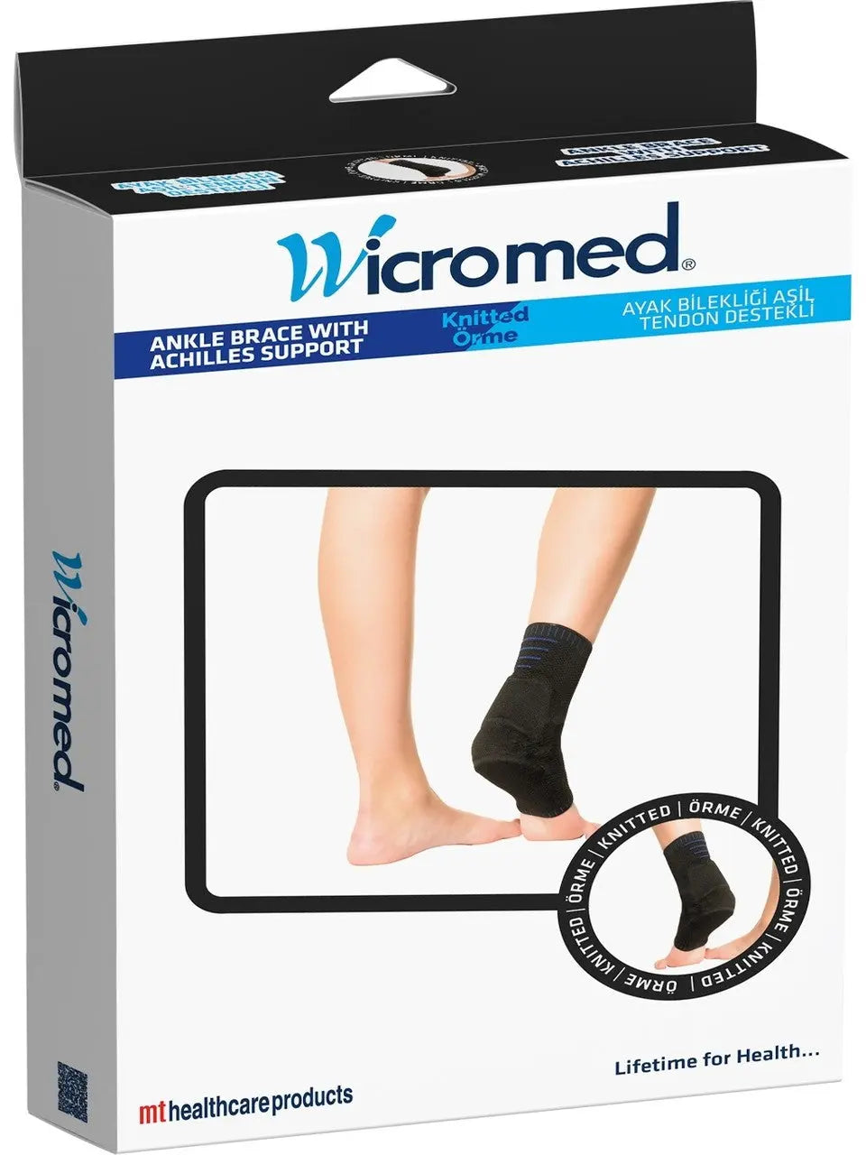 Wicromed Örme Aşil Destekli Ayak Bilekliği Lento Medikal
