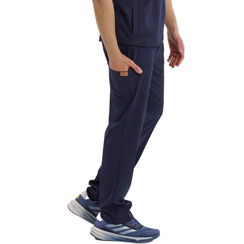 BRL MEDİMEN | TEK ALT Özel Cep Ve Dikişli Likralı Erkek Cerrahi Pantolon Lacivert