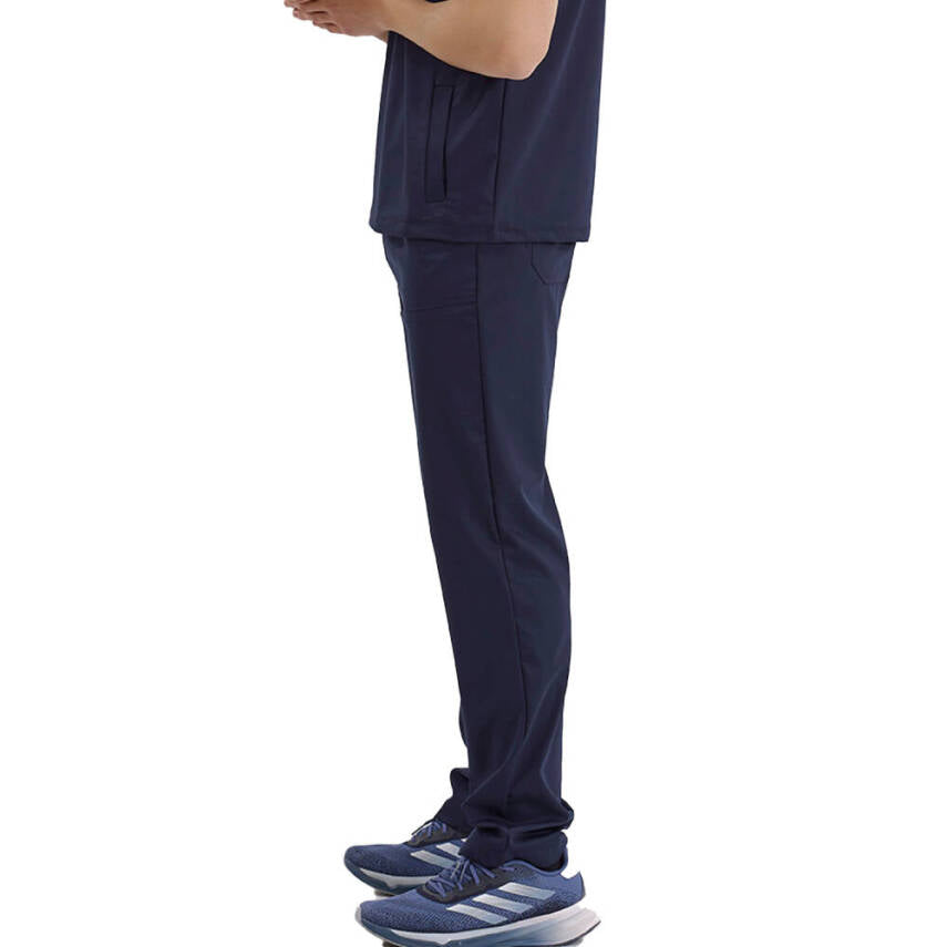 BRL MEDİMEN | TEK ALT Özel Cep Ve Dikişli Likralı Erkek Cerrahi Pantolon Lacivert