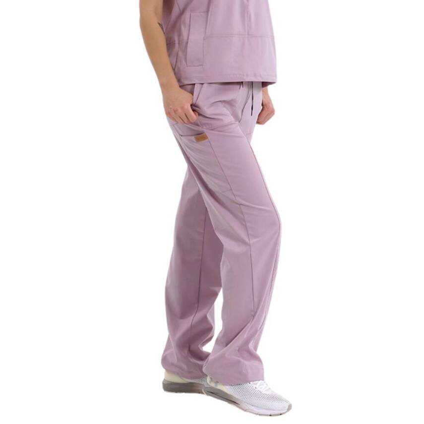 BRL MEDİNİLLA & MEDİKAGO | TEK ALT Çift Yön Likralı Kadın Cerrahi Pantolon Açık Pudra