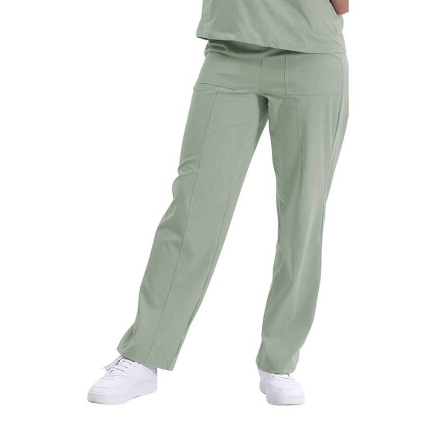 BRL MEDİNİLLA & MEDİKAGO | TEK ALT Çift Yön Likralı Kadın Cerrahi Pantolon Çağla Yeşili