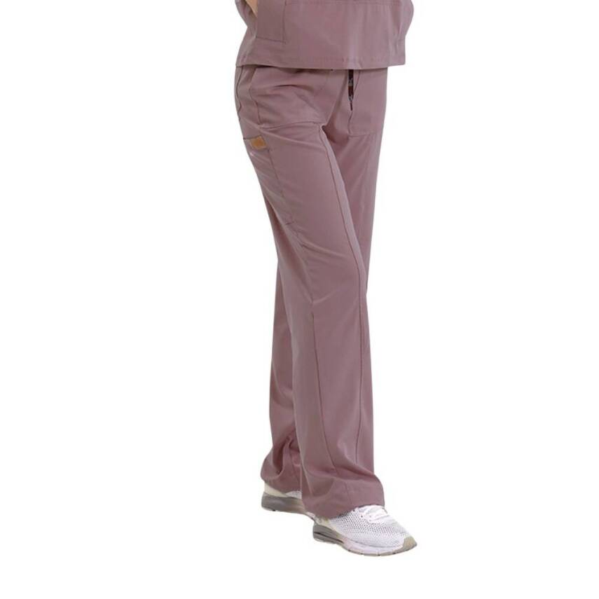 BRL MEDİNİLLA & MEDİKAGO | TEK ALT Çift Yön Likralı Kadın Cerrahi Pantolon Koyu Pudra