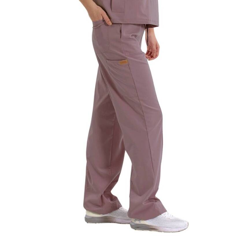 BRL MEDİNİLLA & MEDİKAGO | TEK ALT Çift Yön Likralı Kadın Cerrahi Pantolon Koyu Pudra