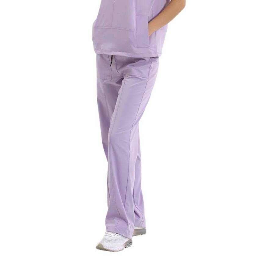 BRL MEDİNİLLA & MEDİKAGO | TEK ALT Çift Yön Likralı Kadın Cerrahi Pantolon Lila