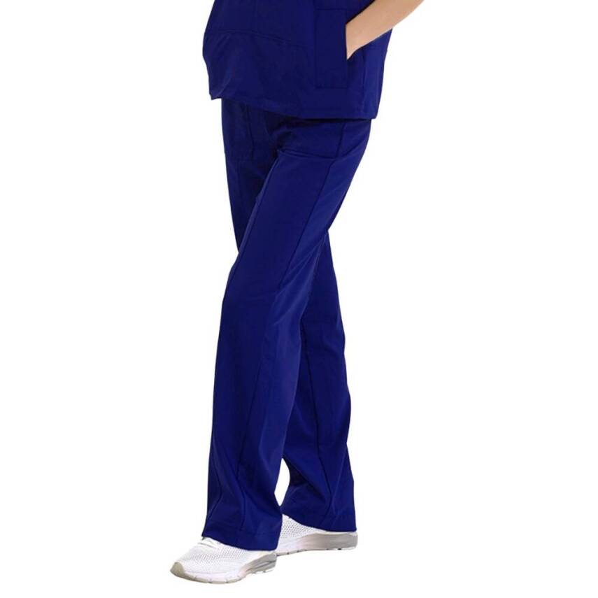 BRL MEDİNİLLA & MEDİKAGO | TEK ALT Çift Yön Likralı Kadın Cerrahi Pantolon Parlement Mavi