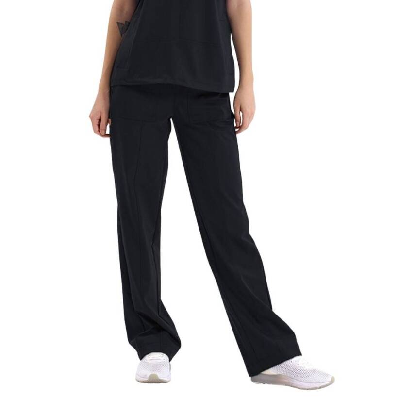 BRL MEDİNİLLA & MEDİKAGO | TEK ALT Çift Yön Likralı Kadın Cerrahi Pantolon Siyah