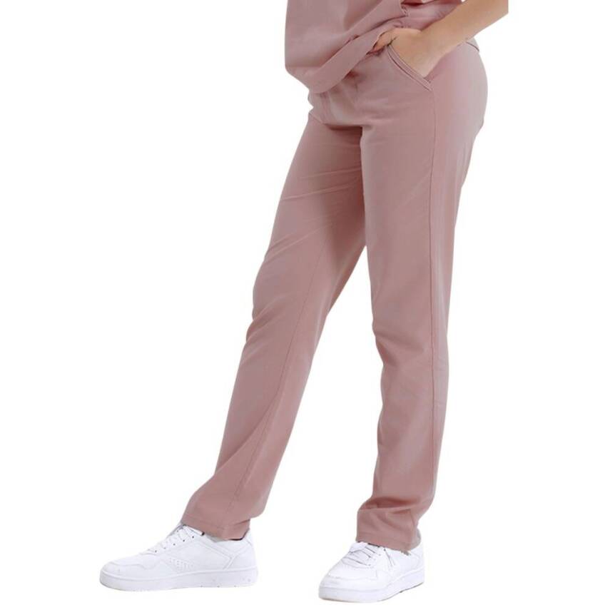 BRL SNAPS | TEK ALT Torba Cepli Doktor ve Hemşire Pantolon Koyu Pudra